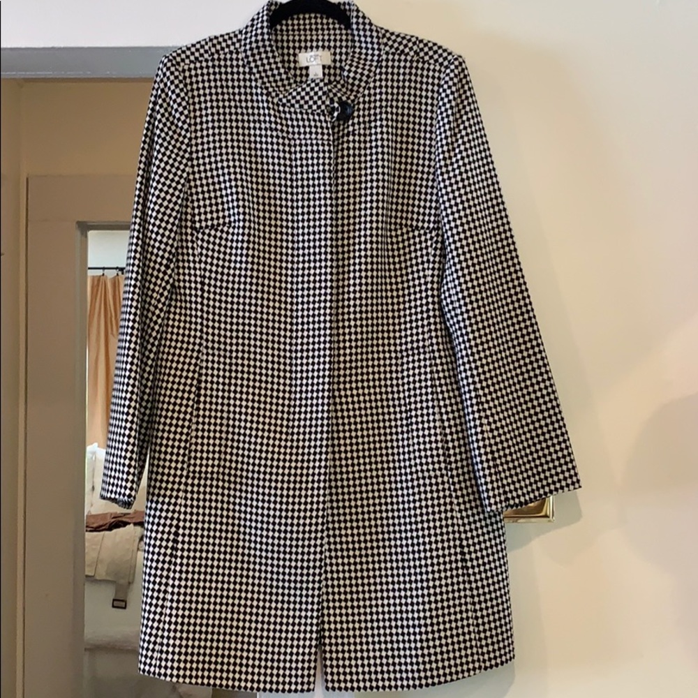 LOFT Checked Coat